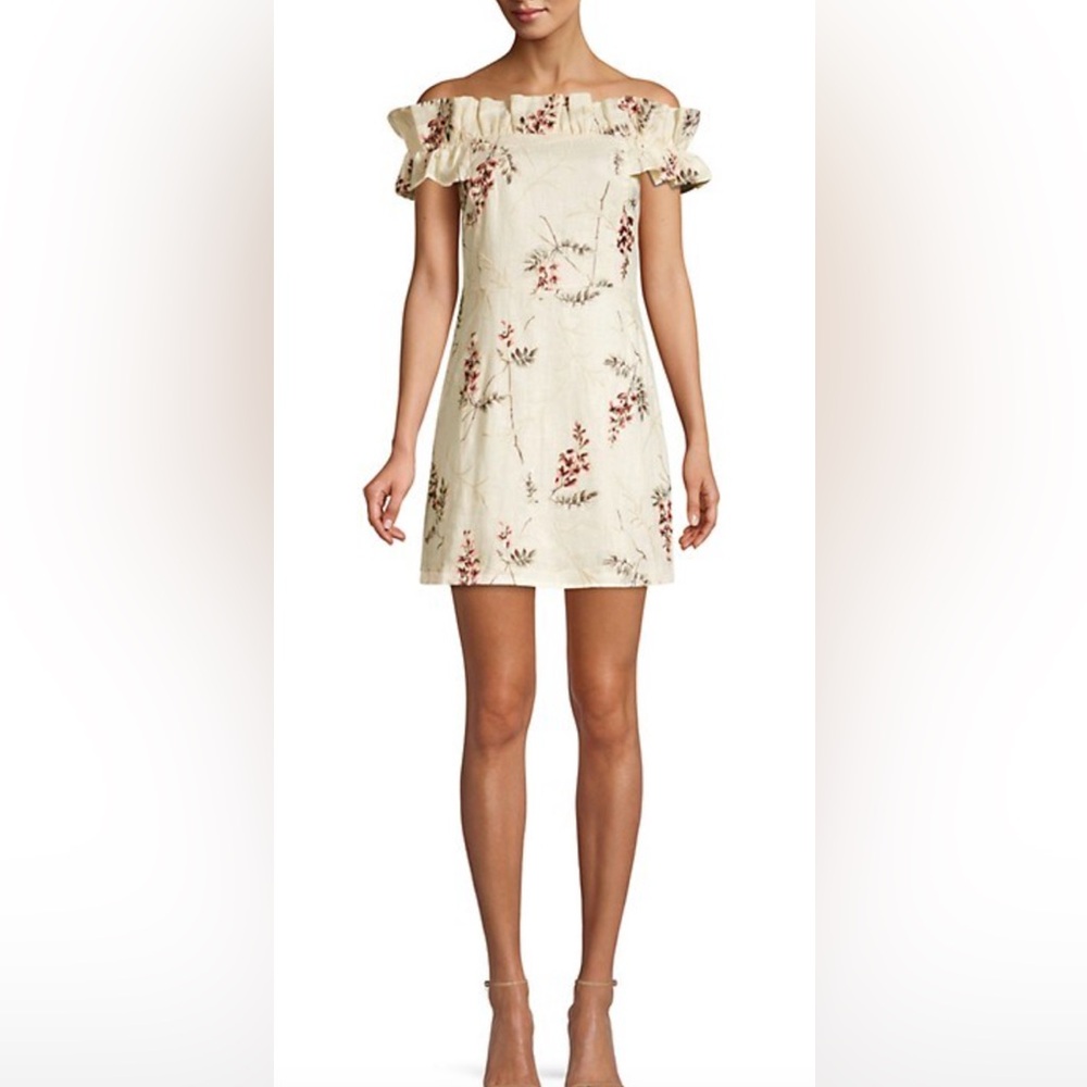 Rebecca Taylor Ivie Embroidered Linen Dress NWT size 4
